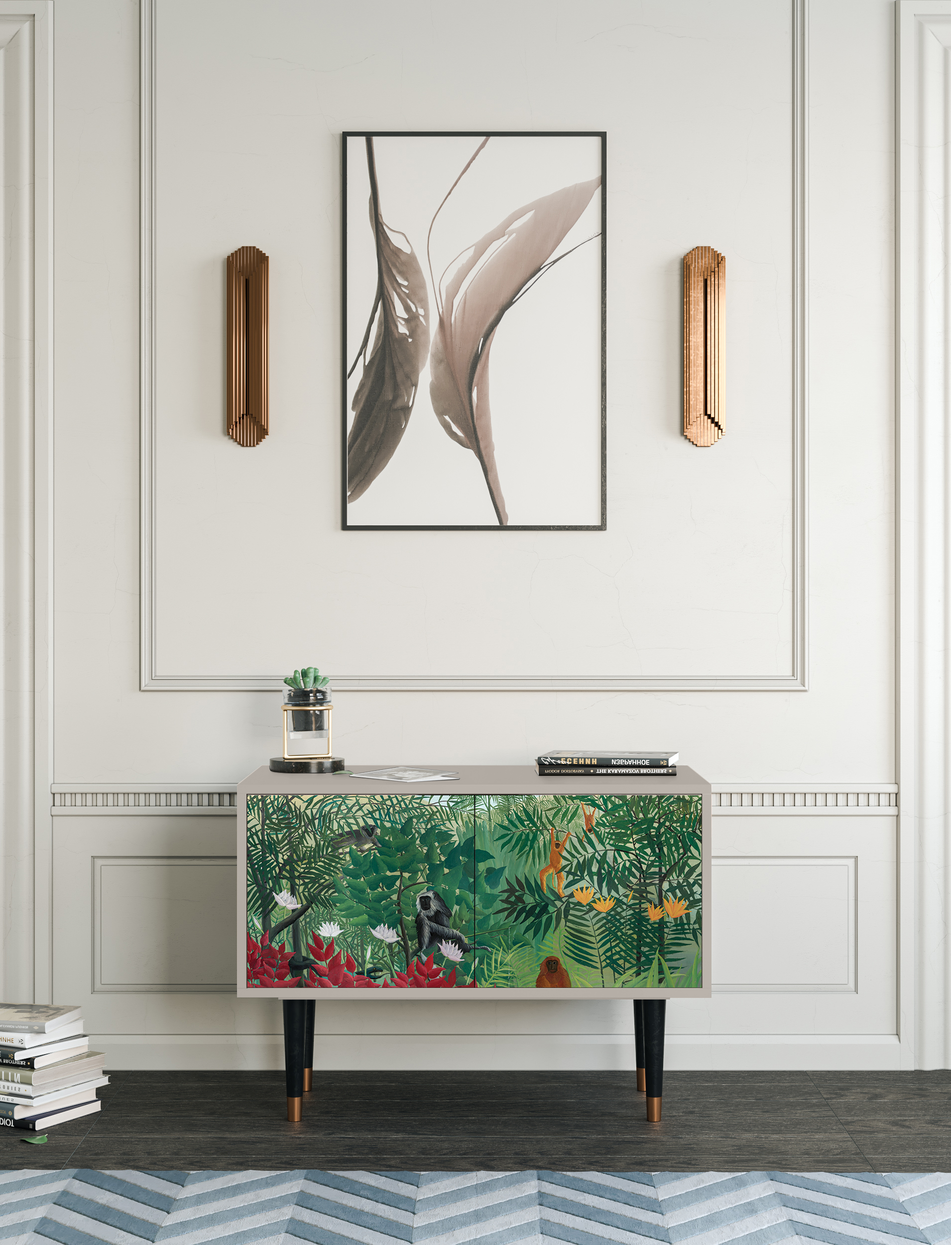 Комод - STORYZ - S1 Jungles in Paris by Henri Rousseau , 93 x 69 x 48 см, Сатин - фотография № 1