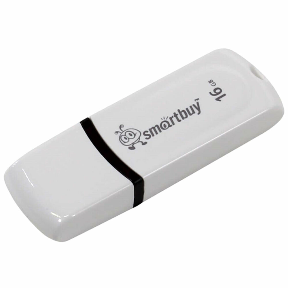 USB Flash накопитель 16GB Smartbuy Paean (SB16GBPN-W) USB 2.0 белый