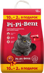 PI-PI BENT классик – Пи-Пи-Бент наполнитель комкующийся для туалета кошек (10 + 2 кг) - изображение