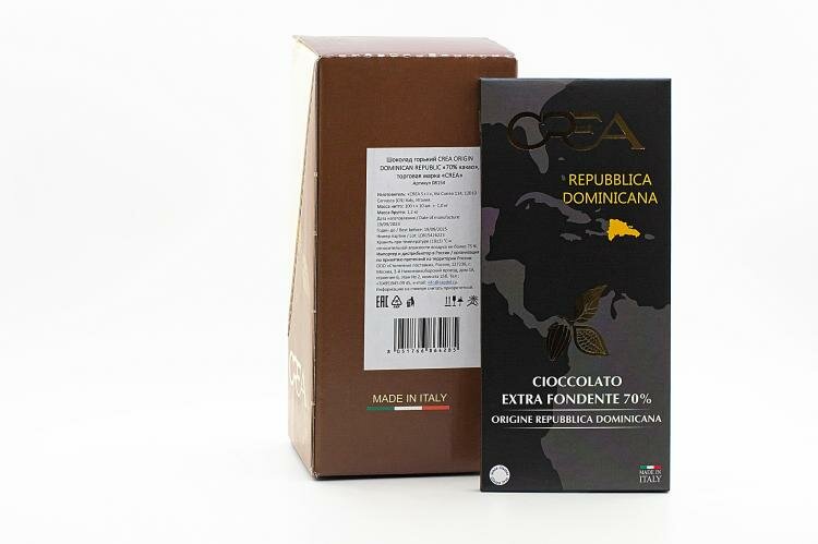 Шоколад Crea Origin Dominican Republic горький 70% какао 100 гр Упаковка 10 шт