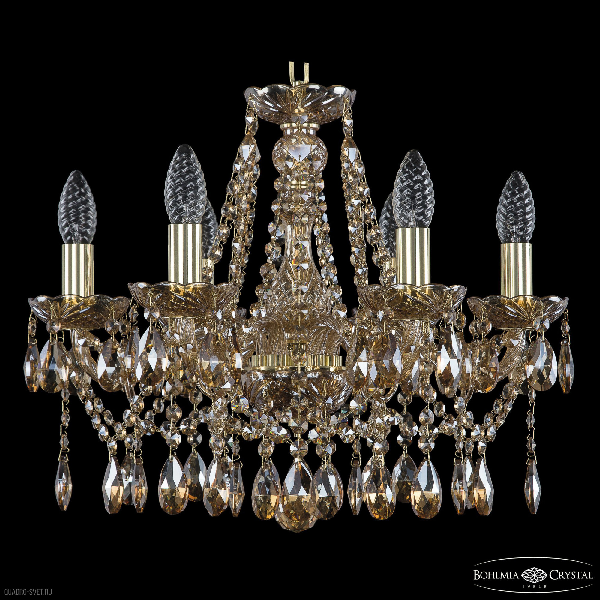 Люстра подвесная Bohemia Ivele Crystal 1413/12/240 G R801 - фото №1