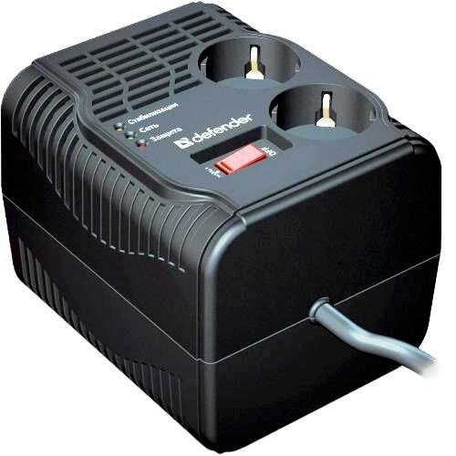 фото Стабилизатор напряжения Defender AVR Typhoon 600, 2 розетки