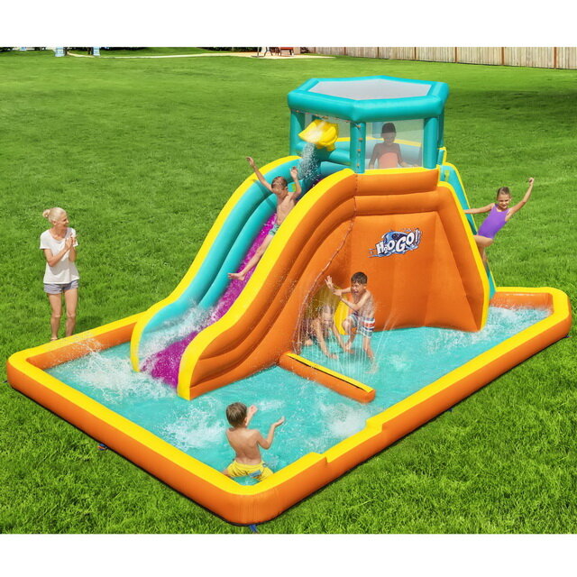 Bestway Водный игровой центр с горкой и фонтаном Mega Water Park 565*373*265 см 53385