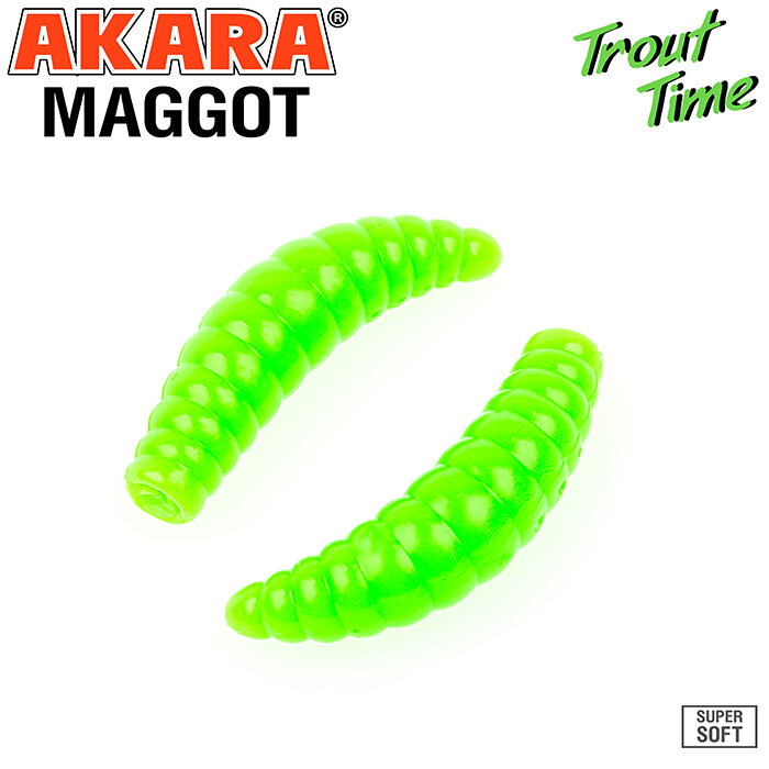 Силиконовая приманка Akara Trout Time MAGGOT 1,6 Cheese (10 шт)