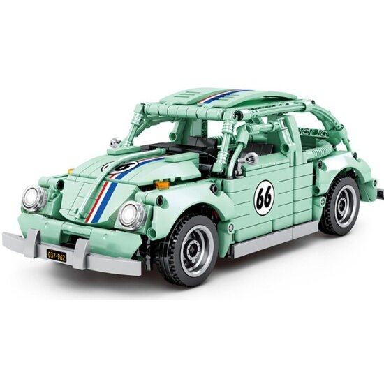 Конструктор SY Block 8411 Спорткар Volkswagen Kafer, 855 деталей