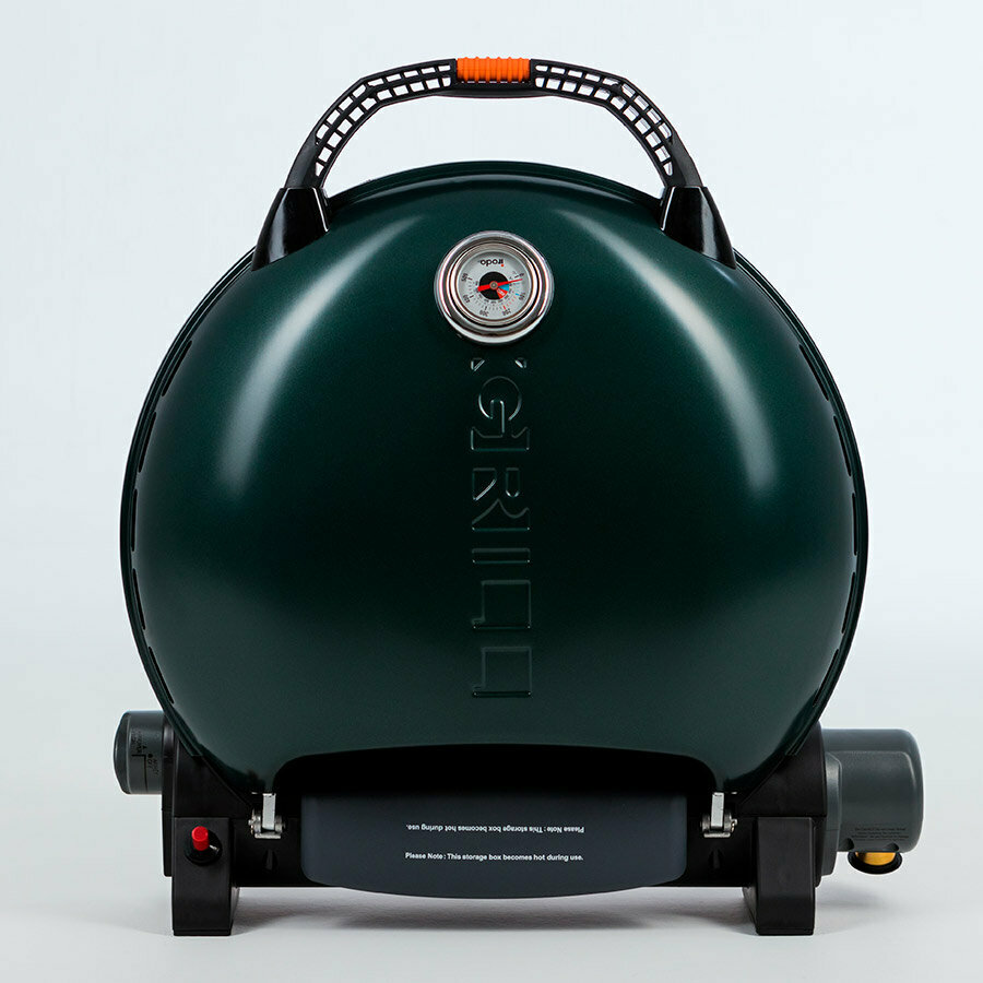 Гриль газовый O-GRILL 700T bicolor черный-зеленый (в комплекте адаптер тип А) - фотография № 1