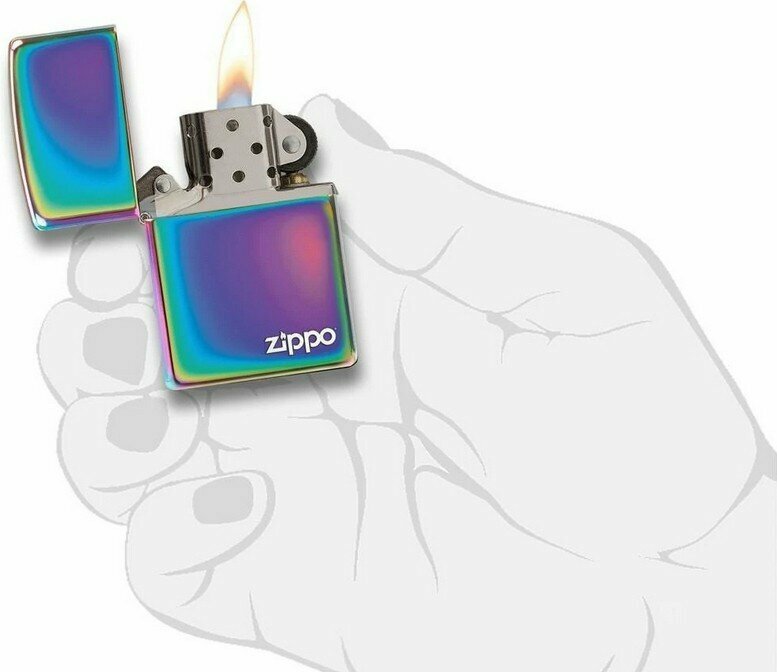 Зажигалка ZIPPO Classic с покрытием Spectrum™, латунь/сталь, разноцветная, глянцевая, 38x13x57 мм № 151ZL - фотография № 2