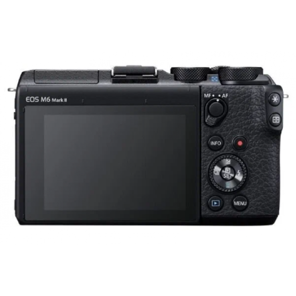 Фотоаппарат Canon EOS M6 Mark II черный 32.5Mpix 3" 4K WiFi 15-45 IS STM + EVF LP-E17 (с объективом) - фото №2