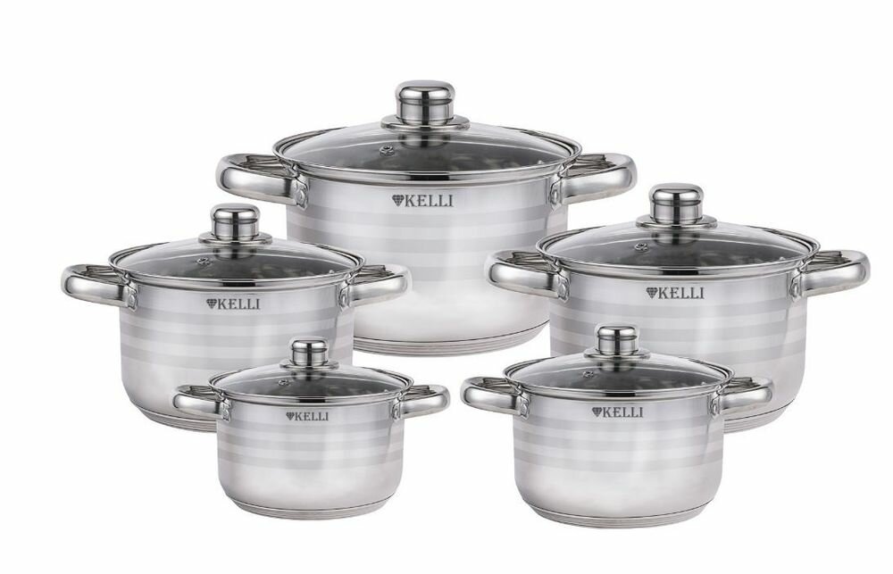 Набор посуды из 10 предметов Kelli KL-4296 .