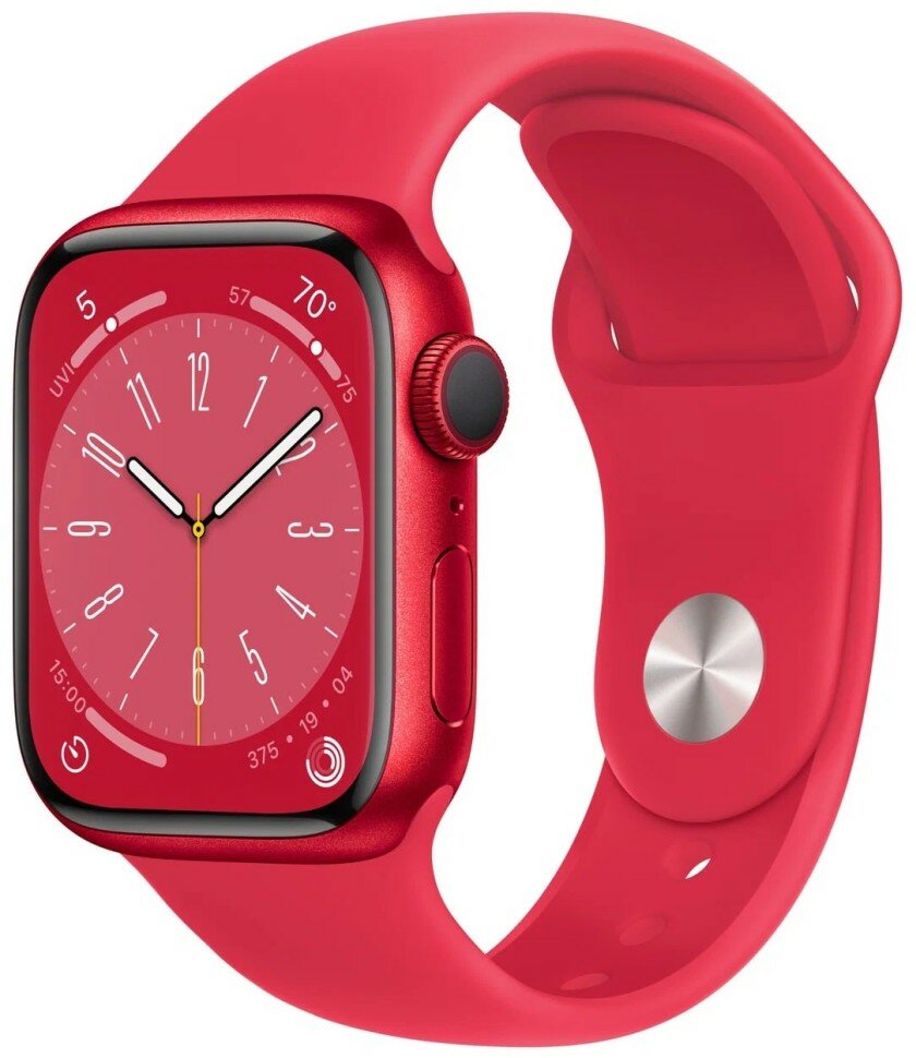 Умные часы Apple Watch Series 8 41 мм Aluminium Case (PRODUCT)RED Sport Band красный R