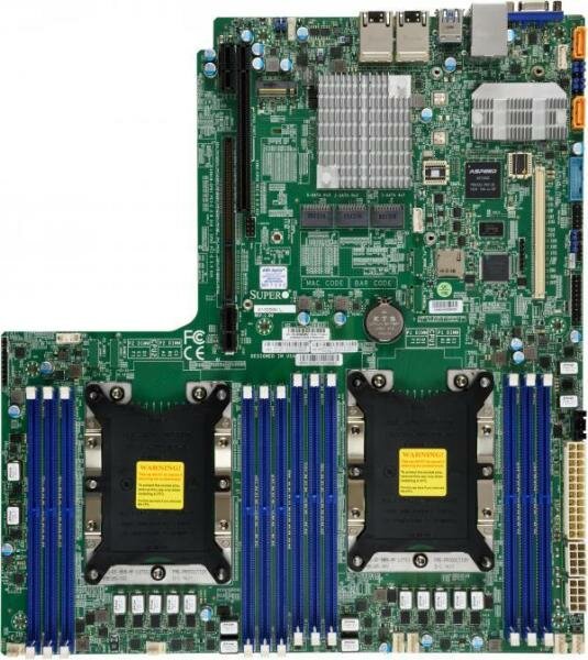 Материнская плата Supermicro 899802 Socket 3647 C621 12xDDR4 2xPCI-E 16x 14 EATX Retail