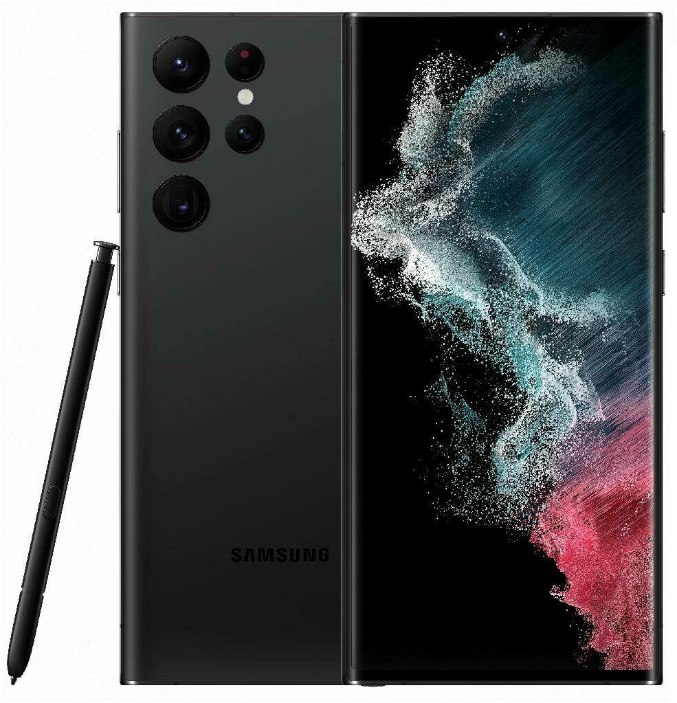 Смартфон Samsung Galaxy S22 Ultra 12/512 ГБ RU, черный фантом