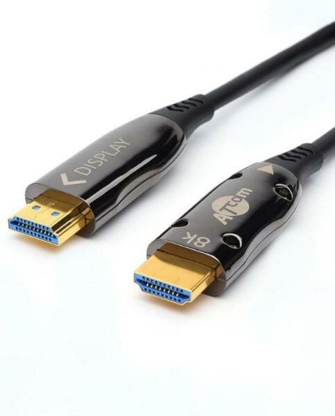 Кабель HDMI 10 м (HIGH speed, Metal gold, Optical) 8K VER 2.1