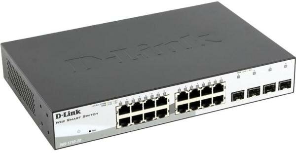 Коммутатор D-LINK DGS-1210-20/F1A управляемый 16 портов 10/100/1000Mbps