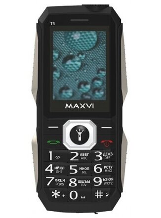 Мобильный телефон Кнопочные телефоны Maxvi T5 (Черный)