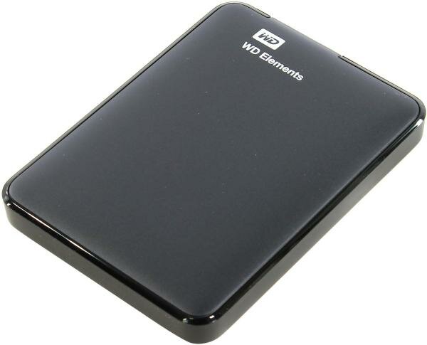 Внешний жесткий диск 2.5 USB3.0 1 Tb Western Digital Elements Portable WDBUZG0010BBK-WESN черный