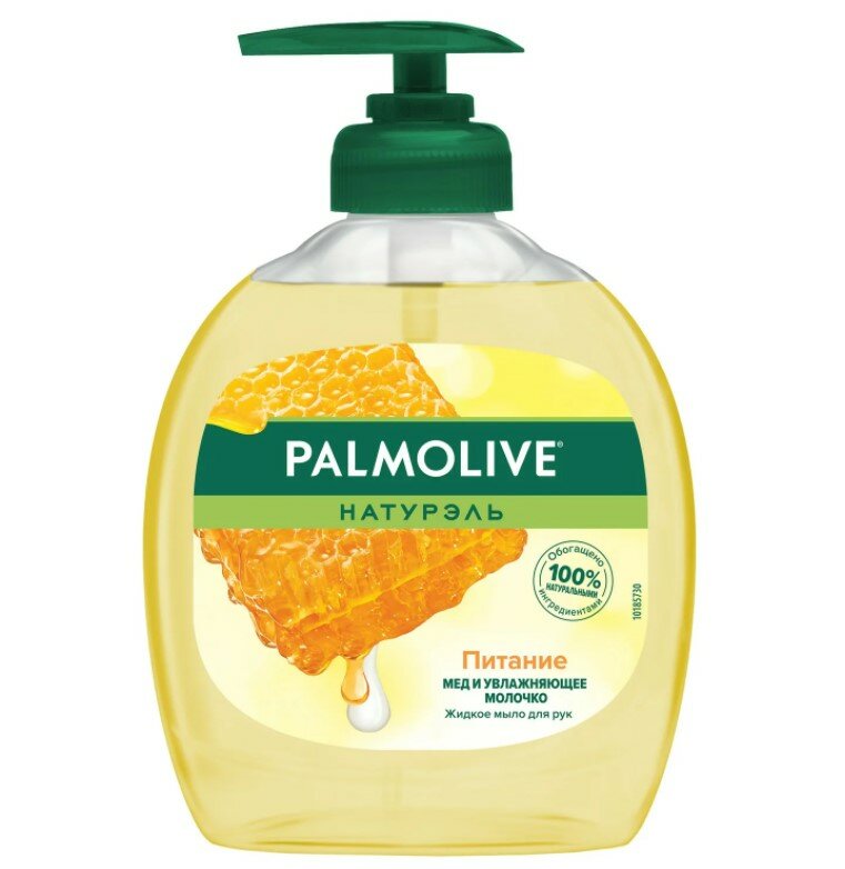 Palmolive Мыло жидкое Palmolive Натурэль питание Мед и Увлажняющее молочко 300 мл