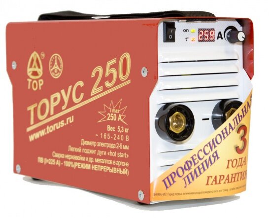Сварочный инвертор Торус 250 + НАКС + провода