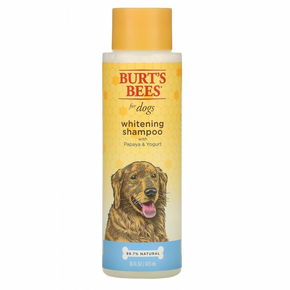 Burt&#x27;s Bees, Отбеливающий шампунь для собак с папайей и йогуртом, 473 мл (16 жидк. Унций) - фотография № 1