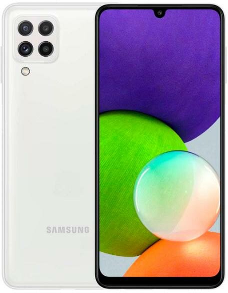 Смартфон Samsung SM-A225F Galaxy A22 128Gb 4Gb белый моноблок 3G 4G 6.4 720x1600 Android 11 48Mpix 802.11 b/g/n/ac NFC GPS GSM900/1800 GSM1900 TouchSc
