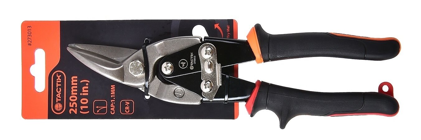Ножницы по металлу Aviation левосторонние 250 мм Tactix 273013 - фотография № 2
