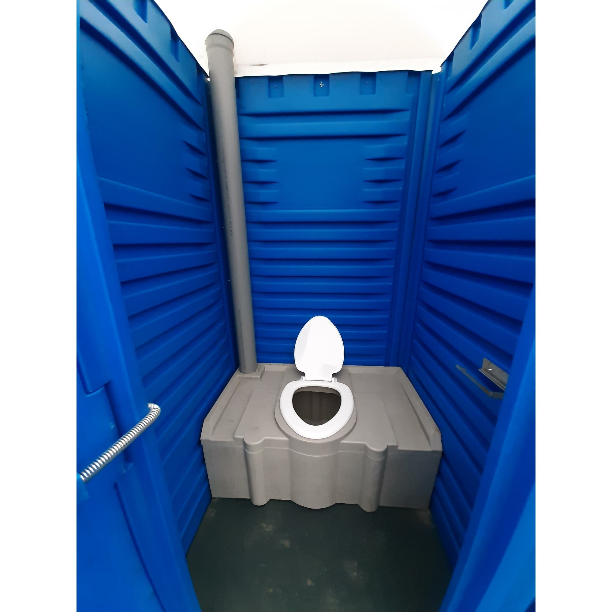 Туалетная кабина Стандарт синего цвета - фотография № 2