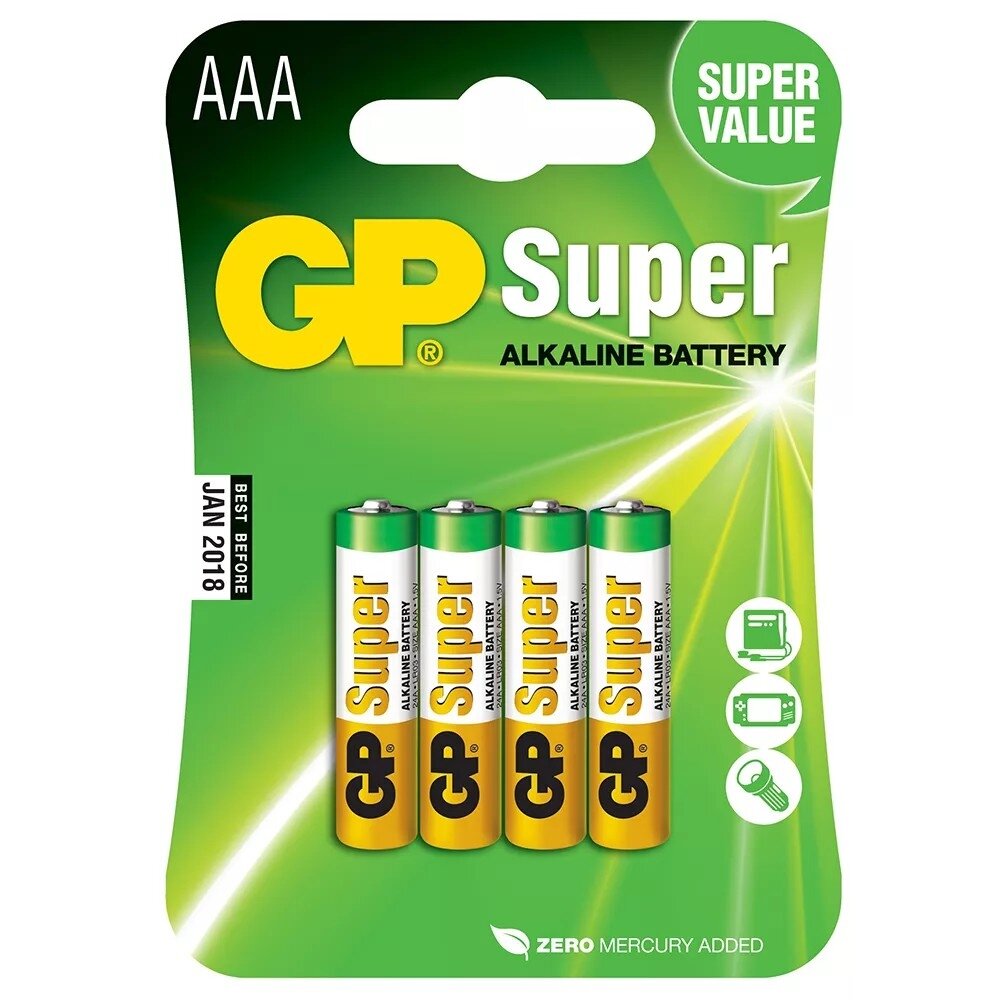 GP 24A(CR4)-UE4 AAA (SUPER) (4 шт. в уп-ке)