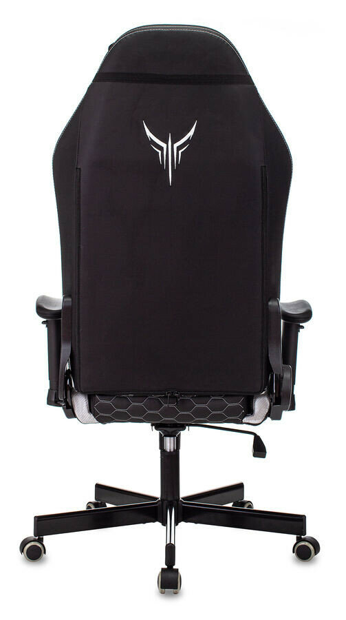 Кресло Knight Neon эко.кожа серебряный - фотография № 3