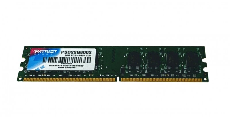 Оперативная память Patriot Memory 2 ГБ DDR2 800 МГц DIMM CL5 PSD22G8002