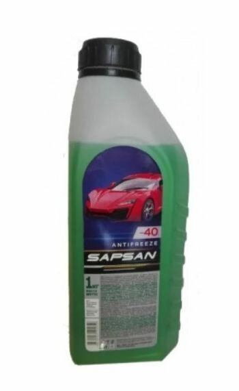 фото Антифриз SAPSAN -10С (1 кг.) зеленый
