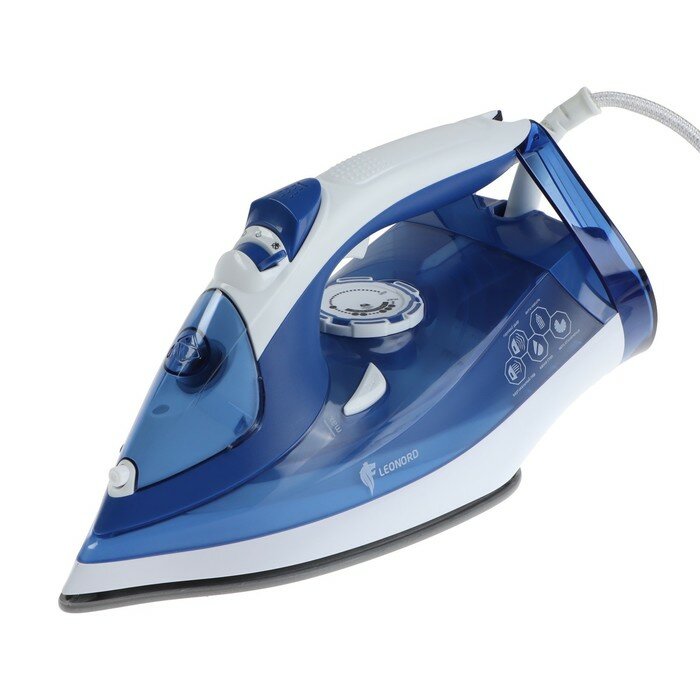 фото Утюг Leonord LE-1801, 3000 Вт, керамическая подошва, 350 мл, бело-синий