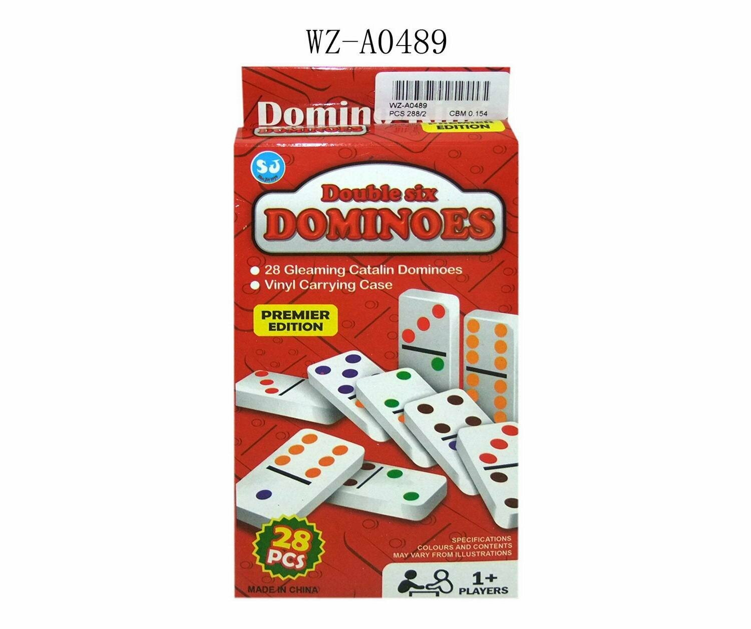 Настольная игра ABtoys Домино, в наборе 28 пластиковых костяшек 10х2,50х20,50 см