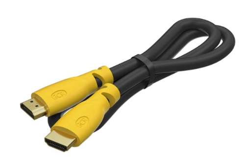 Кабель HDMI GCR 1.0m, желтые коннекторы, -HM341-1.0m