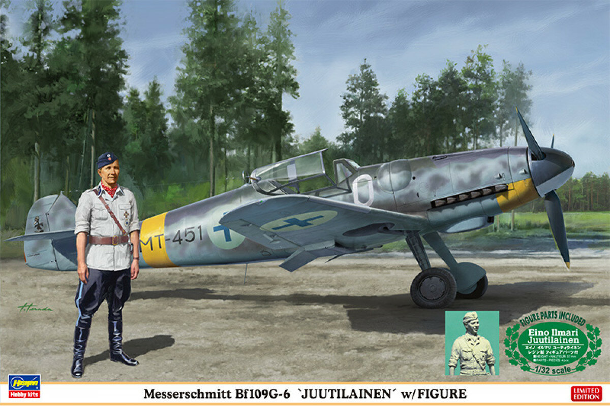 08242 Самолет Messerschmitt Bf109G-6 JUUTILAINEN with Figure