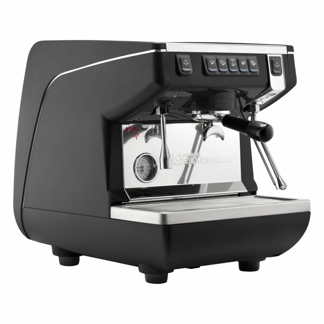 Кофемашина рожковая Nuova Simonelli Appia Life 1Gr V высокая группа, черная