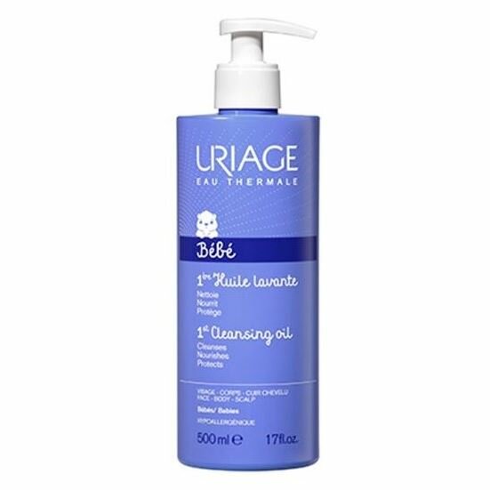 Масло Uriage Gamme Bebes Bebe 1st Cleansing Oil Bain, Первое очищающее пенящееся масло для детей и новорожденных, 500 мл