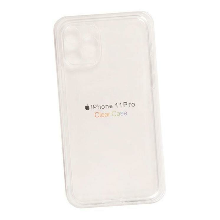 Чехол (задняя накладка) Clear Case для Apple iPhone 11 Pro прозрачный силикон