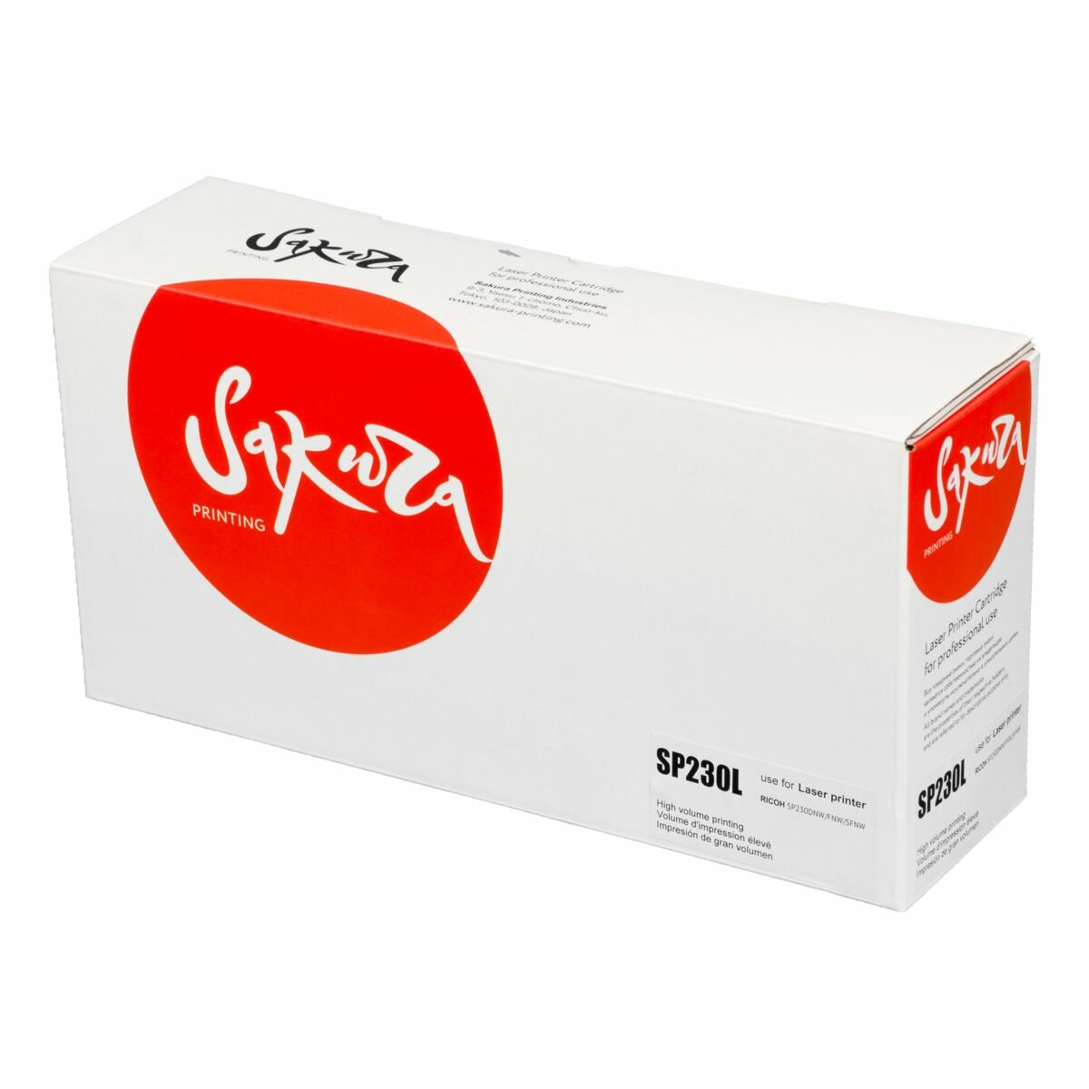Картридж SAKURA SP230L для Ricoh, черный, 1200 к. Aficio SP230DNw/Aficio SP230SFNw