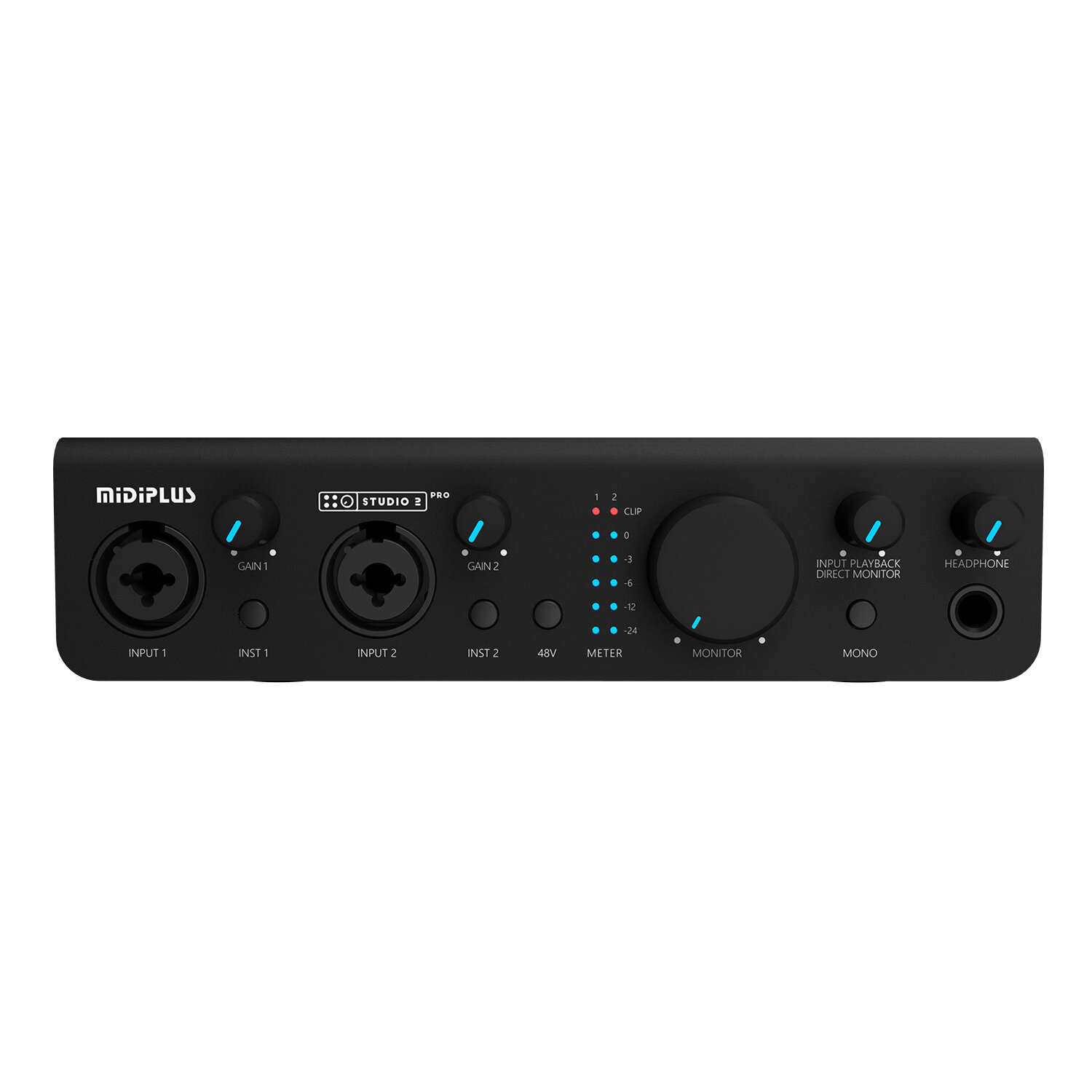 Midiplus Studio 2 pro OTG аудиоинтерфейс USB, 2 входа 2 выхода c OTG