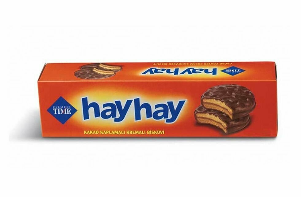 Печенье Cizmeci TIME "HAY HAY" с кремом в шоколадной глазури нетто 100г