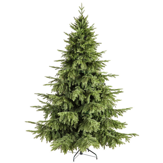 Crystal Trees Искусственная елка Шотландия 210 см, литая 100%, комнатная подставка KP4721