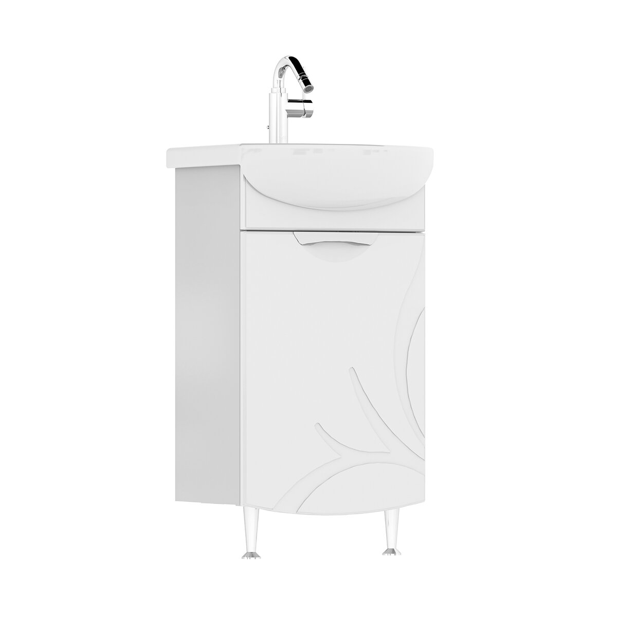 фото Тумба напольная под раковину VOLNA Adel 45.1D (Азов) 45 см белая