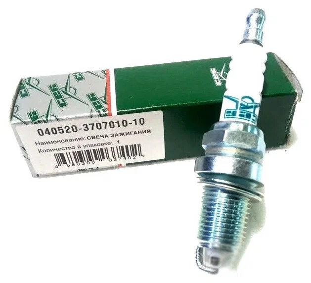 фото Свеча зажигания ГАЗ, УАЗ дв. 405, 406, 409 никель, резистор, ключ 16 1 шт. (УАЗ)