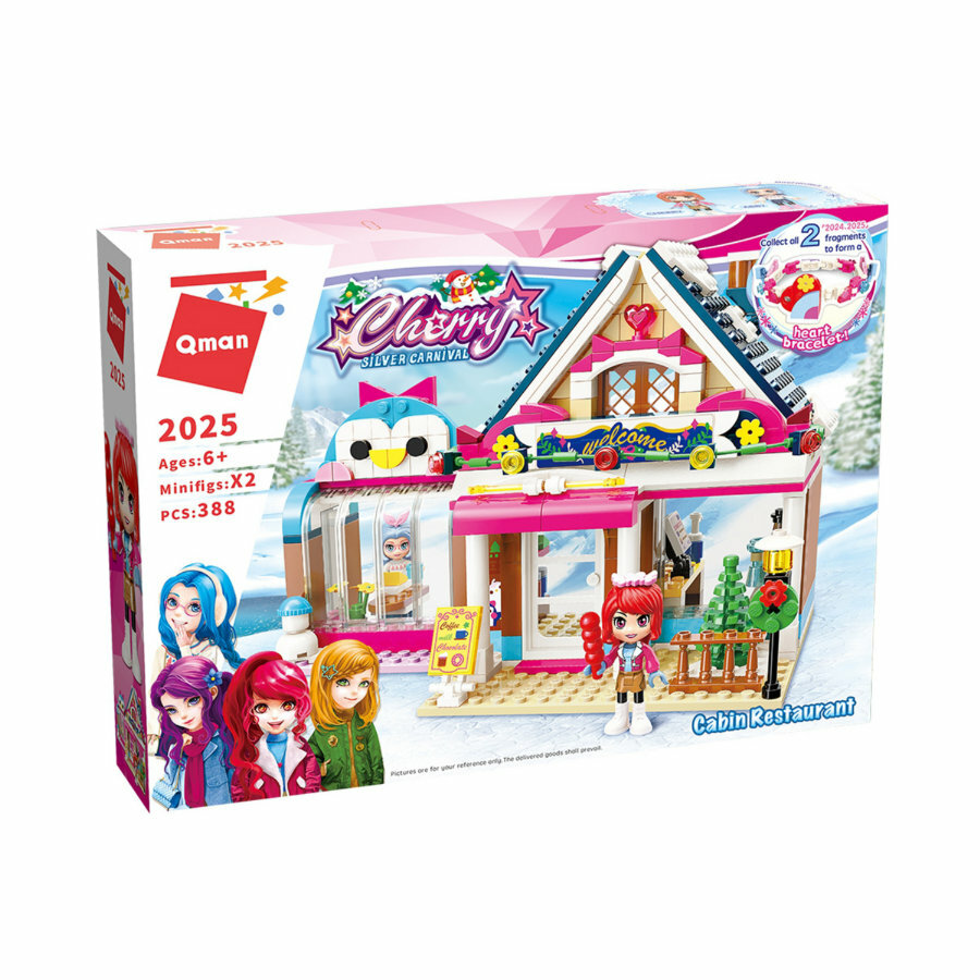 Конструктор QMAN Кафе с террасой 388 дет C2025