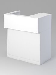 Кассовый стол "Эксперт" левосторонний, Белый 90 x 60 x 105 см