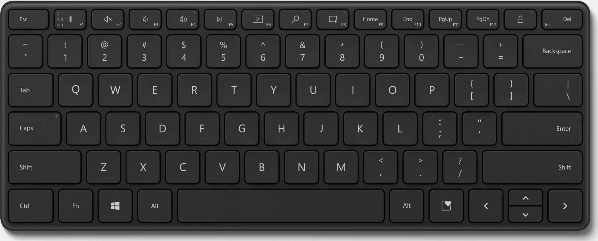 Клавиатура Microsoft Bluetooth Designer Compact, черная