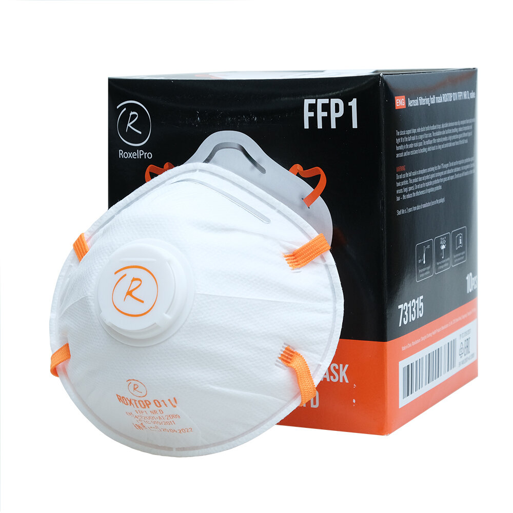 фото Респиратор одноразовый RoxelPro 731315 ROXTOP 01V FFP1 противопыльный с клапаном выдоха