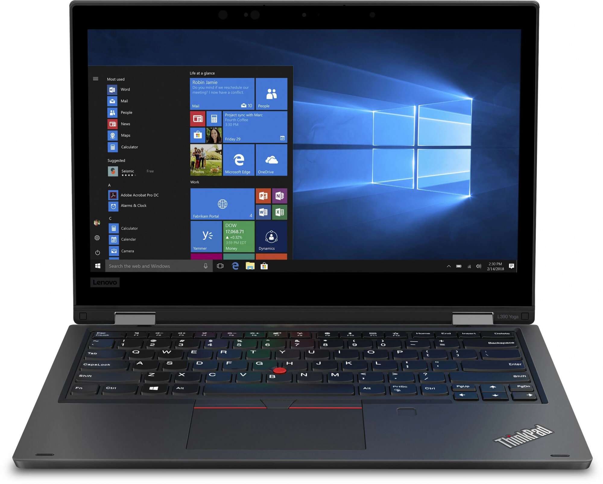 LENOVO Ноутбук Lenovo ThinkPad L390 Core i5 8265U 8Gb SSD256Gb Intel UHD Graphics 620 13.3" IPS FHD (1920x1080) noOS black WiFi BT Cam (20NT000XMB/1) 20NT000XMB/1