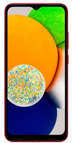 Смартфон Samsung SM-A035F Galaxy A03 64Gb 4Gb красный моноблок 3G 4G 6.5 720x1600 Android 10 48Mpix 802.11 b/g/n/ac GPS GSM900/1800 GSM1900 TouchSc