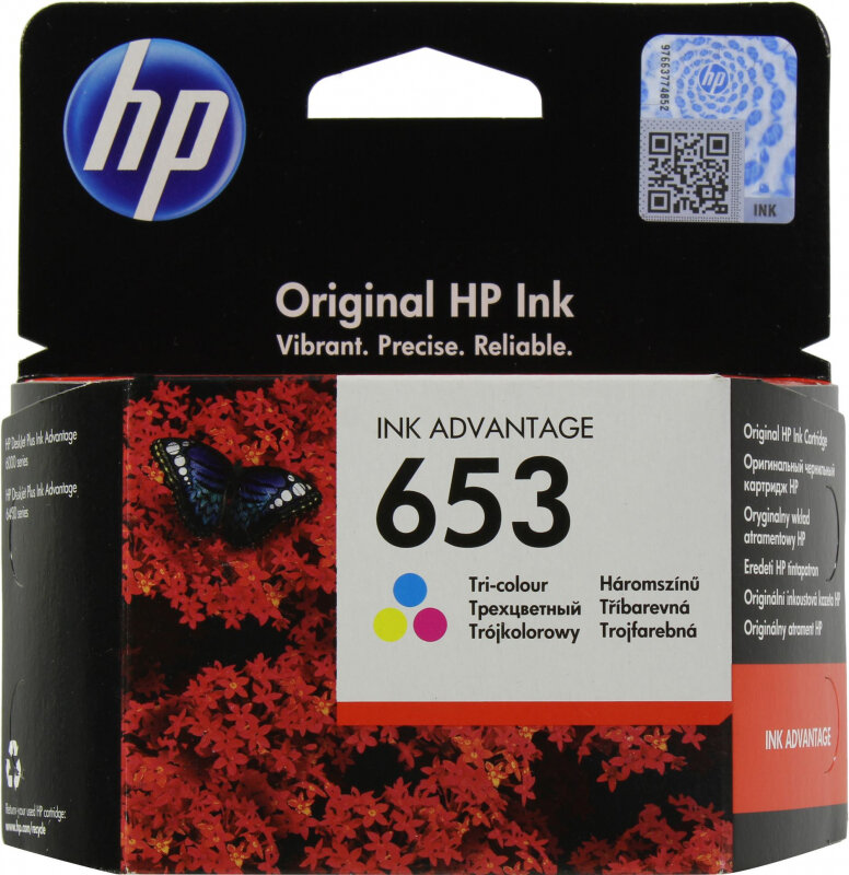 Картридж HP 3YM74AE № 653 цветной для Deskjet 6475/6075 (200стр.)